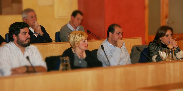 El nuevo Grupo Municipal durante el Pleno