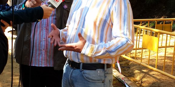 Sebastián García y Juan Jiménez en la rueda de prensa