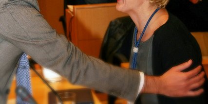 El Alcalde felicita a Esperanza Jiménez Gutiérrez